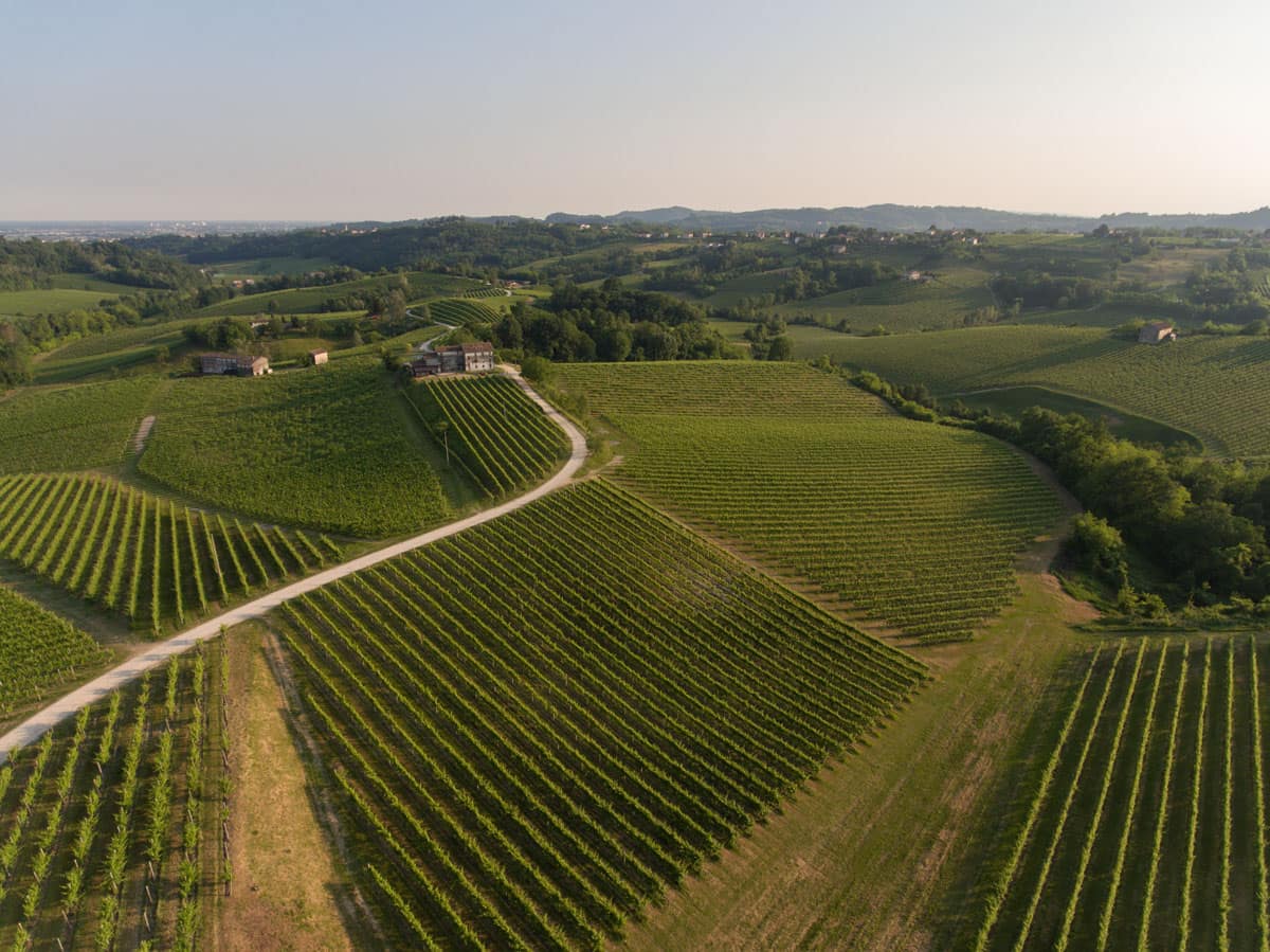 al Canevon — Vigneti Conegliano Aerea